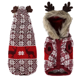 Fur Trim Reindeer Sweater - TimDog Fashions