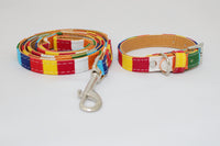 Rainbow Collar & Leash Set - TimDog Fashions